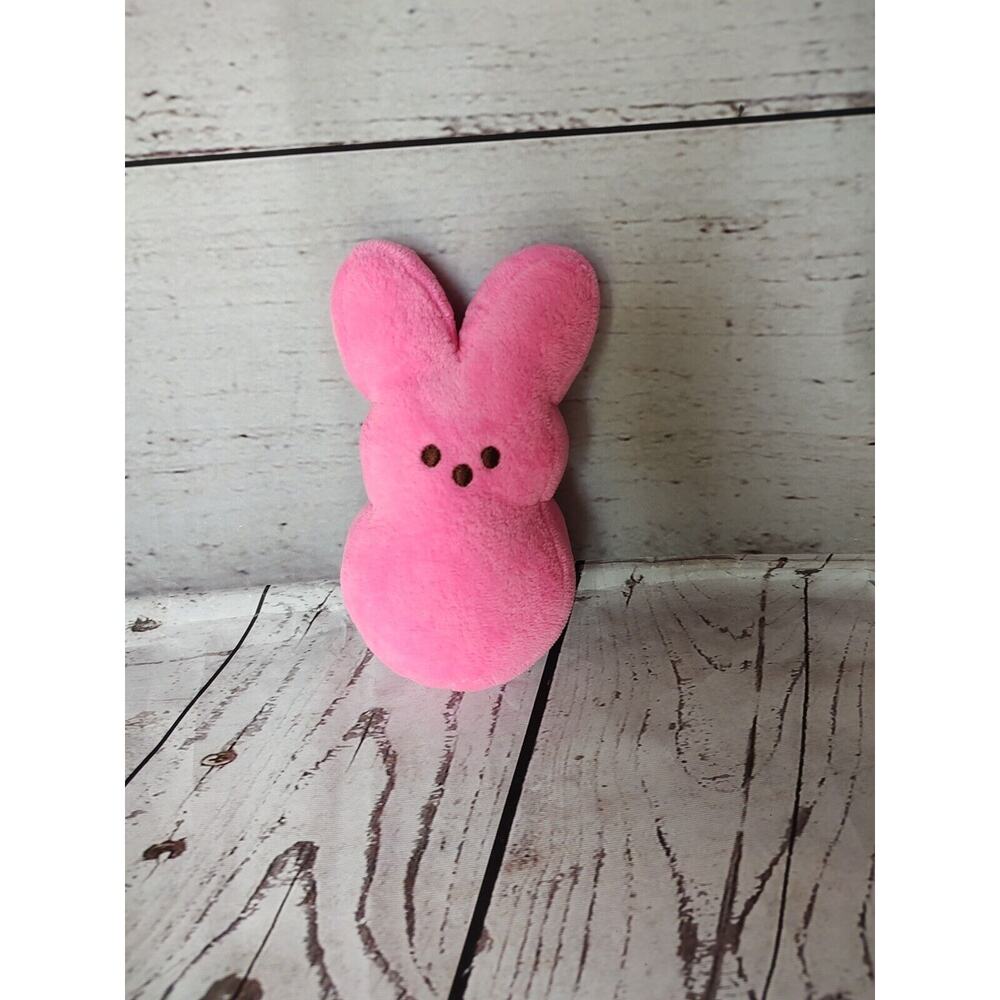 Peeps Pink Bunny Rabbit Plush bean bag 6 inch Stuffed Animal Easter Born 2014